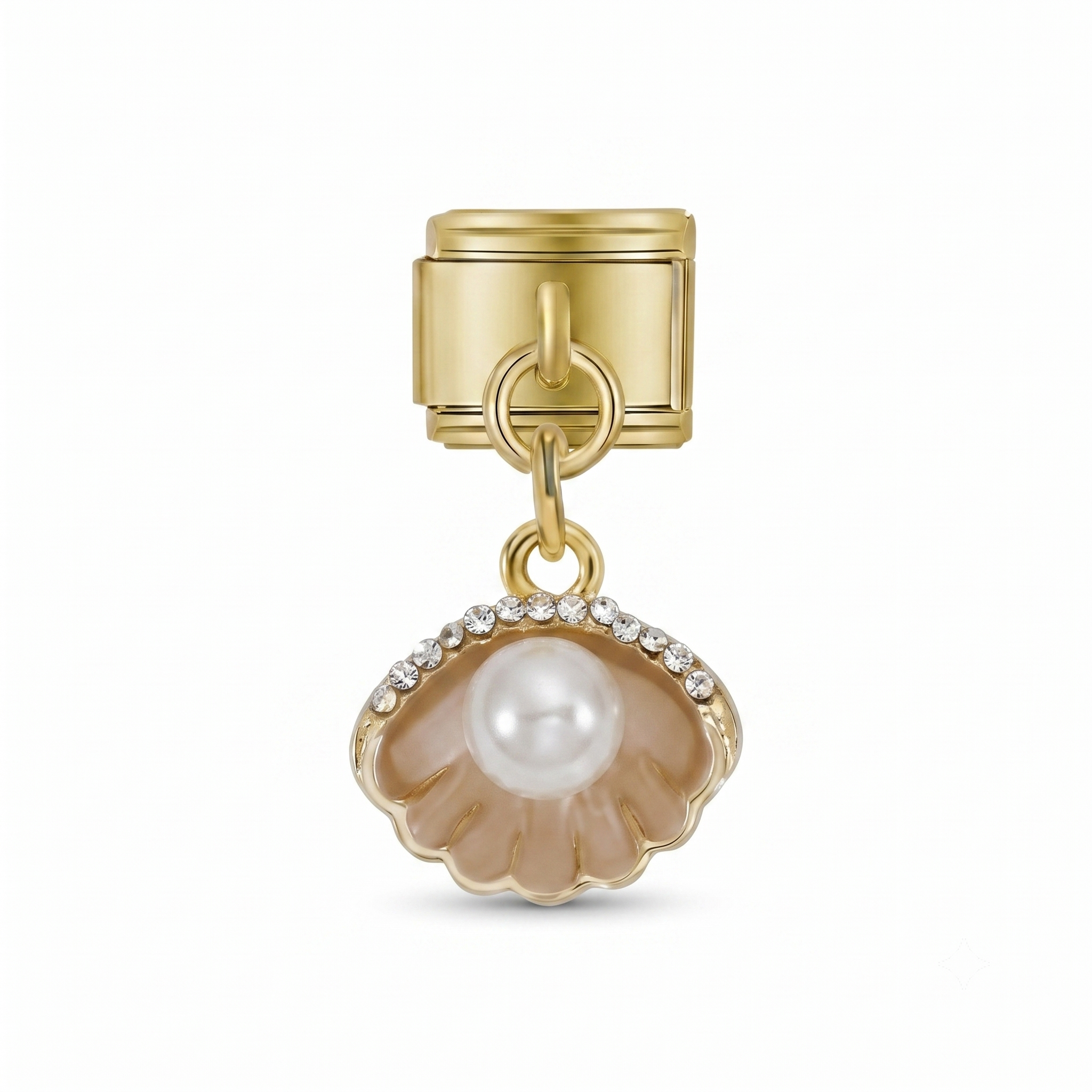 Charms coquillage rose