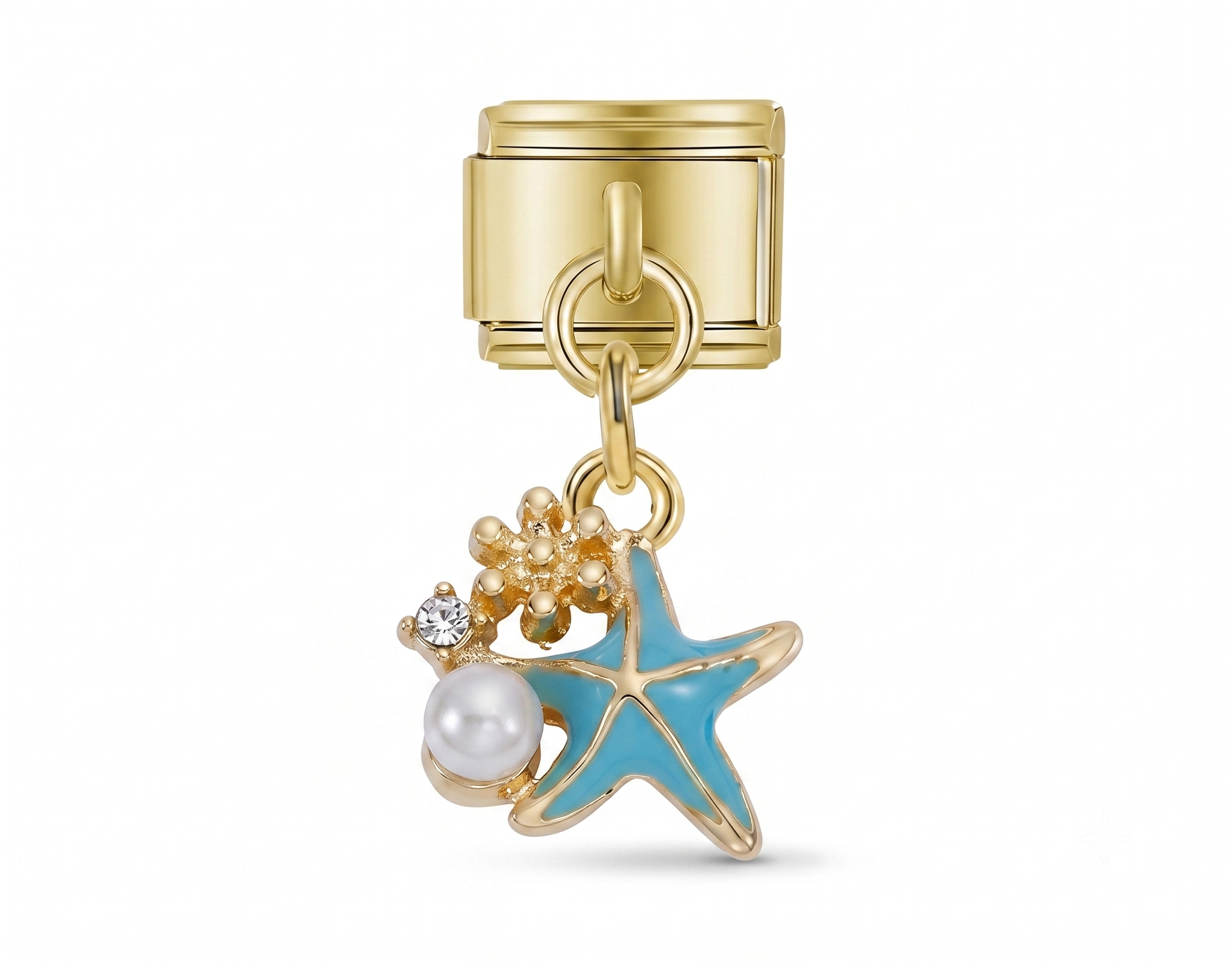 Charms étoile de mer bleu