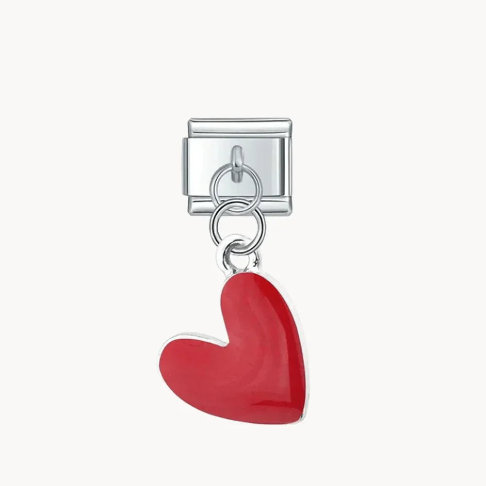 Pendentif cœur rouge