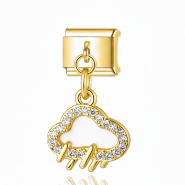 Pendentif nuage or