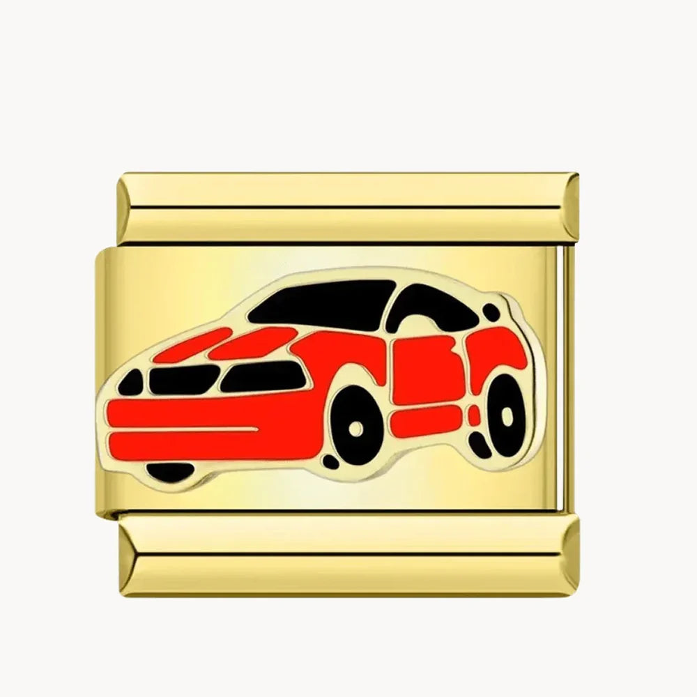Voiture rouge et noir