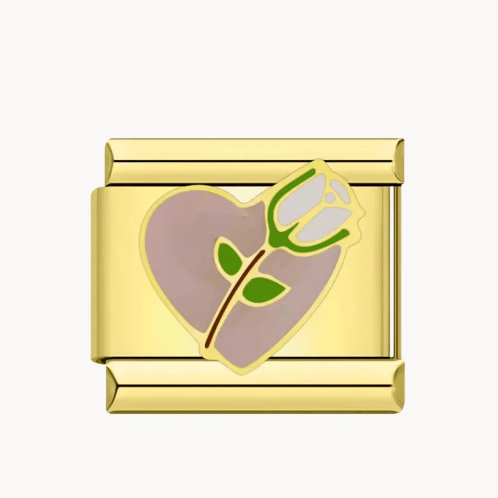 Cœur et rose