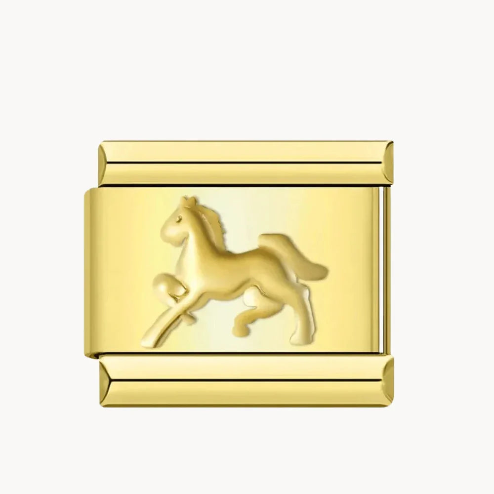 Horse argent et or