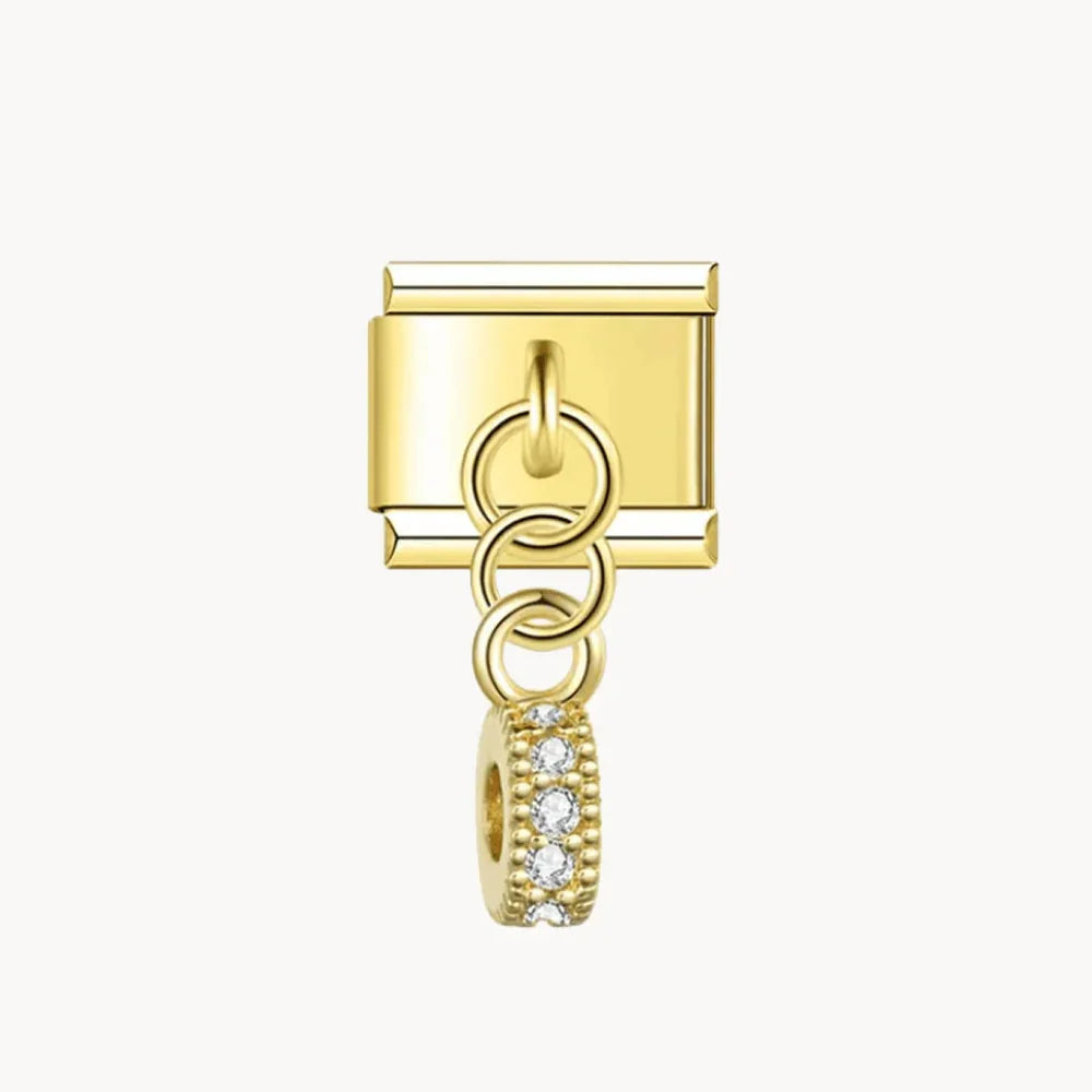 Pendentif rond or