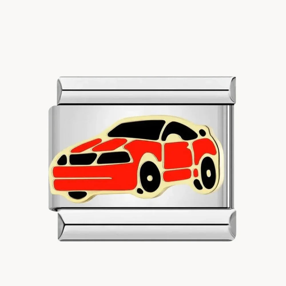 Voiture rouge et noir