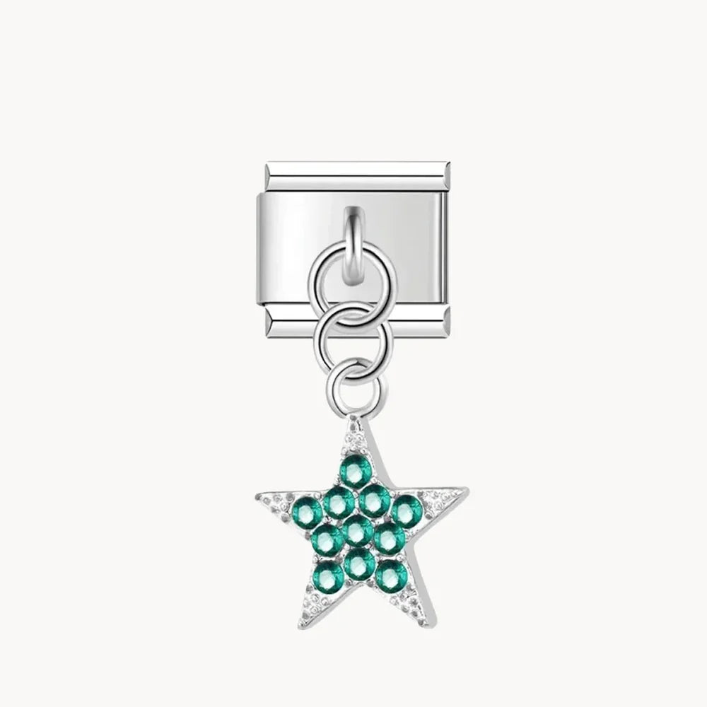 Pendentif étoile diamants