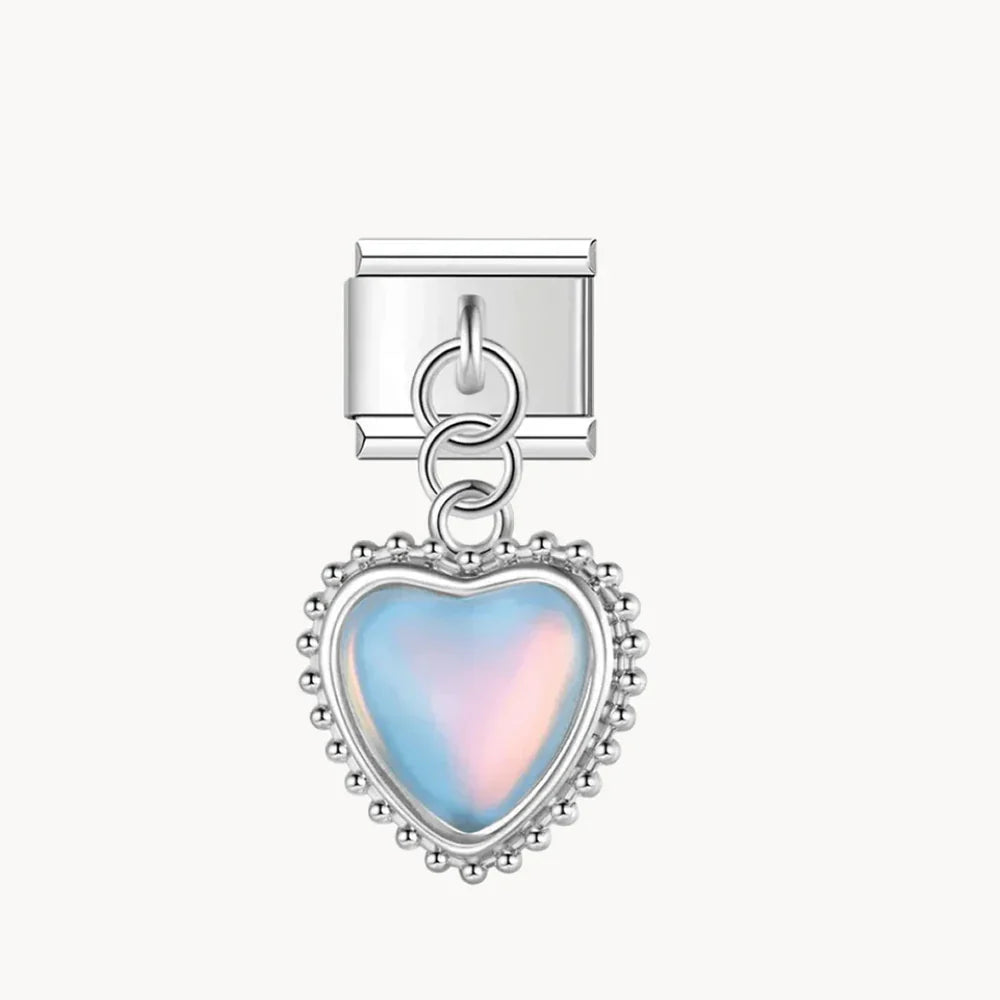 Coeur suspendu bleu