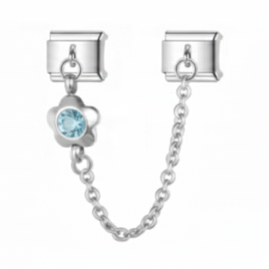 Double charms étoile bleu